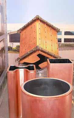 NiFe Nico Coating Copper Tube Pipe Intergrated Type Continuous Casting Machine Tube