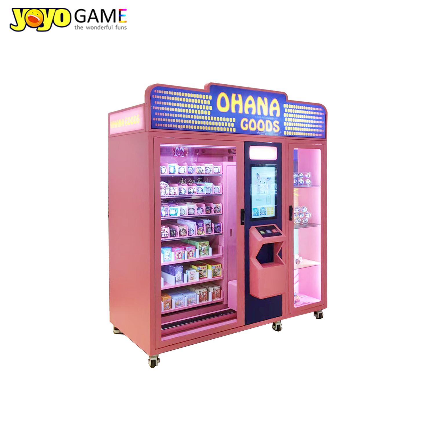 Blind Box Vending Machine Track-Type XY-Axis Dispensing Touchscreen Control for Figurine Retail