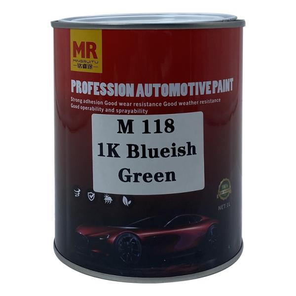 M118 1K Blueish Green Automotive Refinish Paint Acrylic Resin Restoration Car Paint