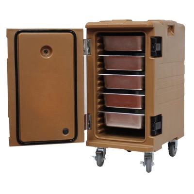 Secure Hot Food Pan Carrier 120L Catering Food Transport Boxes With Wheels