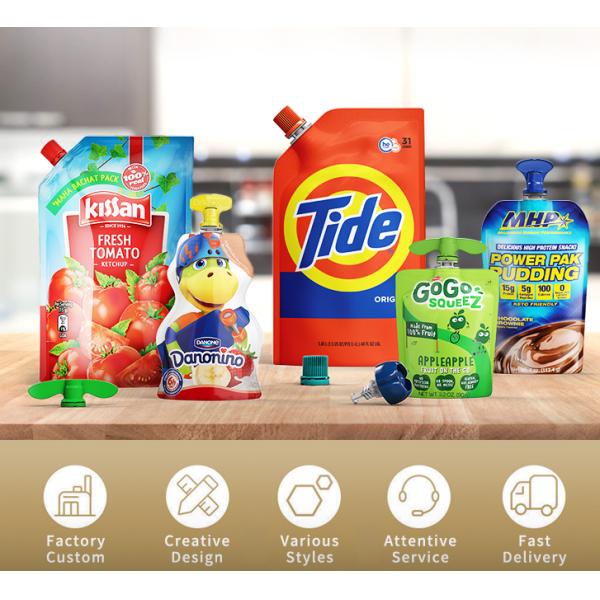 Мешок 1.5L BPA эко--Frinedly алюминиевой фольги жидкостный упаковывая свободный с соплом Spout