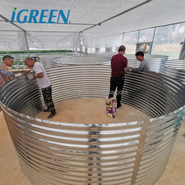30m Diameter Recirculating Aquaculture System Fish Pond RAS Farming Aquaculture