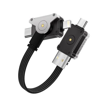 ESSAGER ES-X63 Series 4 in 1 QC PD USB A/C to USB C/L Charging Data Cable