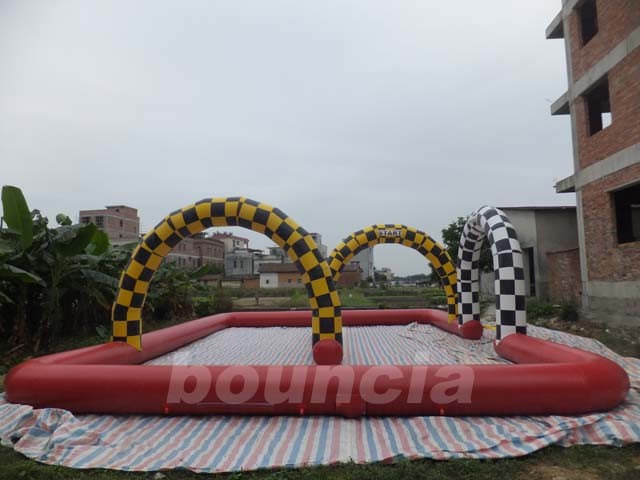 След шарика Zorb брезента PVC Durable 0.55mm раздувной для коммерческого использования