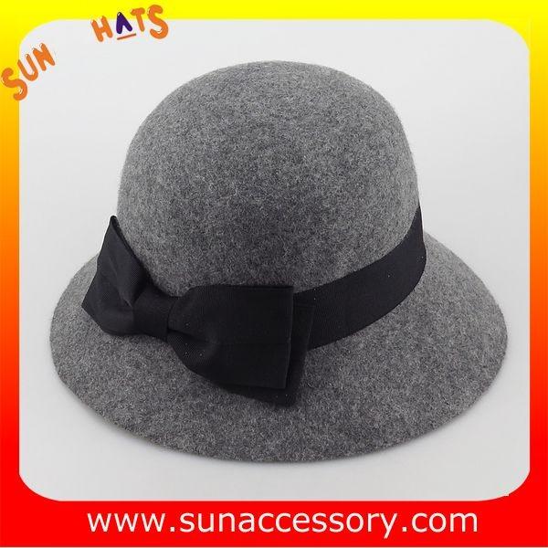 2027 Sun Accessory  mix grey wool felt winter mid brim ladies hats ,Shopping online hats and caps wholesaling