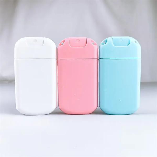 plastic hand sanitizer pocket credit card spray bottle wheat straw perfume bottle