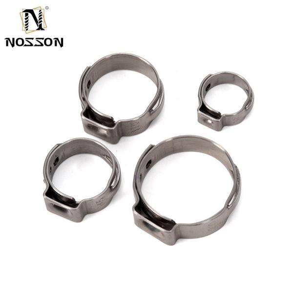 JIS Standard Instock Pipe Clamps Type Stainless Steel Collar Mini Release Single Ear Tube Clamp for PVC Hose Small Size
