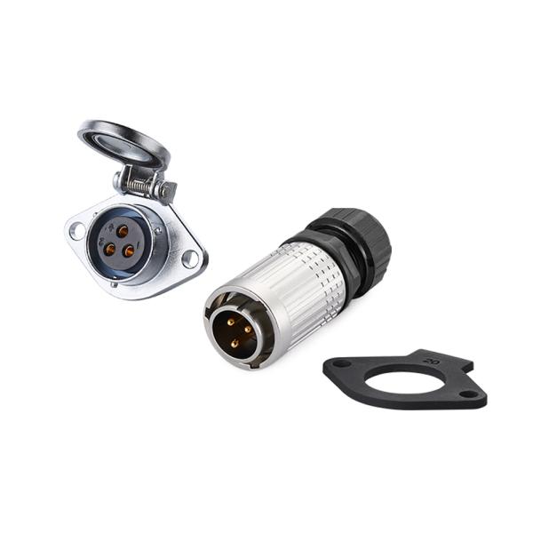 CNLINKO Waterproof Jack Shields E Bike Battery Power 3 Pole Connector Male 3 Pin Female 5 Pin Male and Female