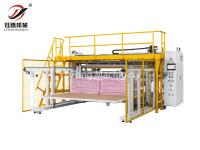Machine automatique de découpe de panneaux de tissu matelassé pour textiles de maison avec coins arrondis