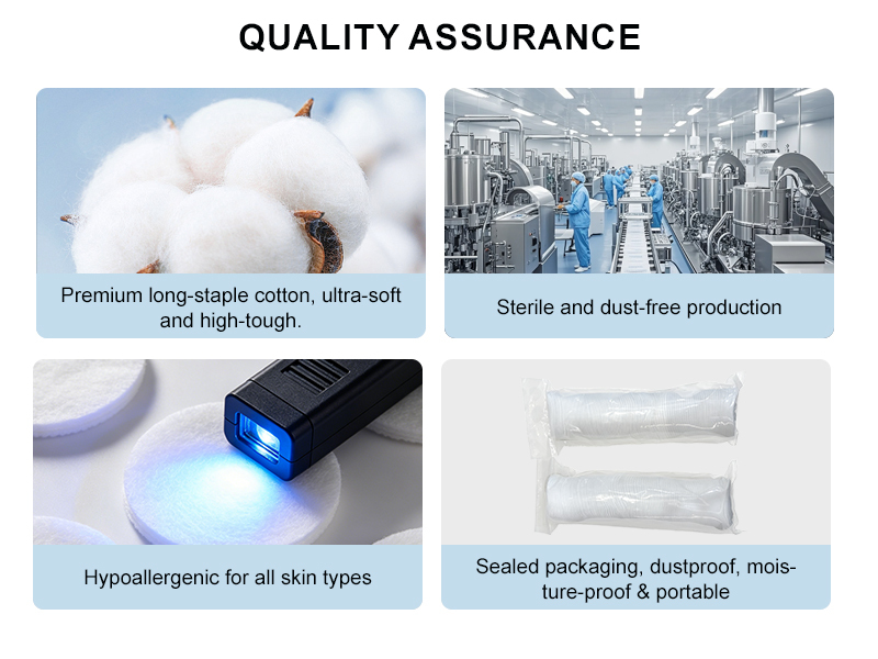 Single Use Lint Free Cotton Pads 100 Percent Pure Cotton Pads For Skin Care