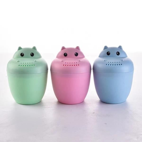 Wear Resistant Tasteless PP Kids Bathing Cup Cartoon Bear