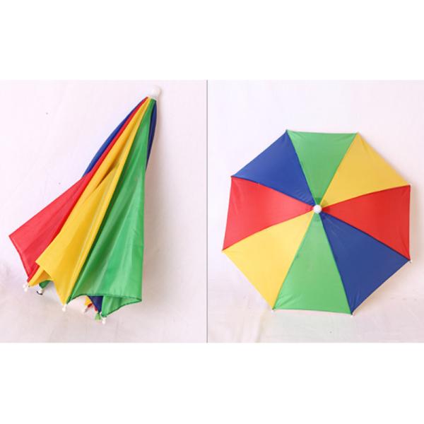 Sun-UV Protection Custom Logo Printing Head Hat Shape Umbrella for Adults and Kids
