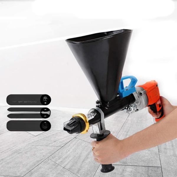 Grout Gun for Electric Mortar Pump 700W Mortar Press Mortar Sprayer with 2 Nozzles