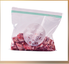 100% COMPOSTABLE food bag K freezer storage bags, Food grade plastic packing bag K slider storage bags CORN