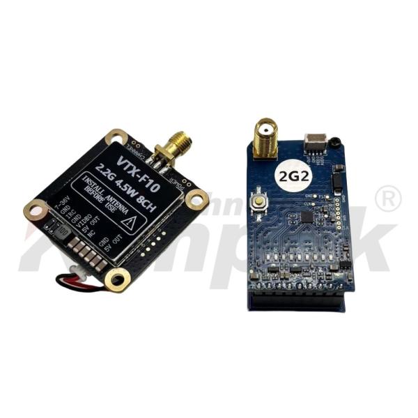 2.2G 4.5W FPV VTX Video Transmitter with 8 Channels for Stable Drone Image Transmission