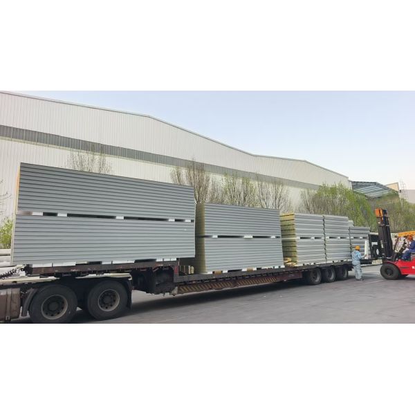 1000mm Width Fireproof Rockwool Roof Sandwich Panel with Thermal Conductivity 0.035 W/m·K for Photovoltaic Roof Applications