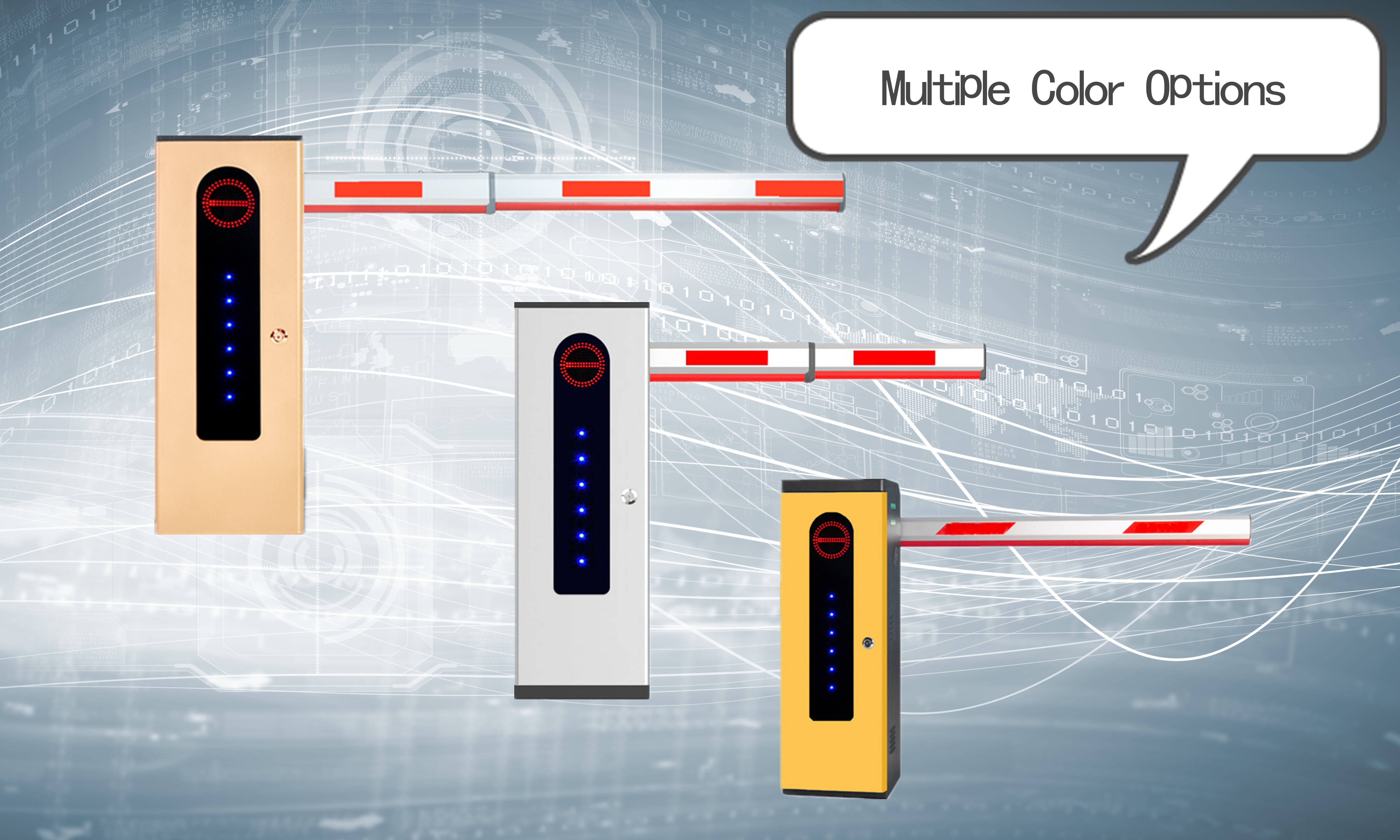 Контроль доступа к транспортному средству Электронная дверь с RFID системой парковочного барьера