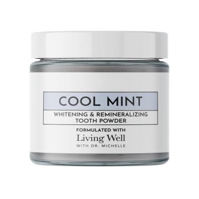 Non GMO Remineralizing Tooth Powder Fluoride Free Natural Oral Care Gently Cleans