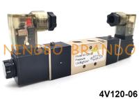 type manière pneumatique 24VDC 220VAC de 4V120-06 Airtac de la vanne électromagnétique de bobine de double 5/2