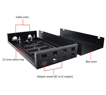 48 Ports Rack Mount FTTH Products ODF Fixed Rack Mount Fiber Optic Termination Box