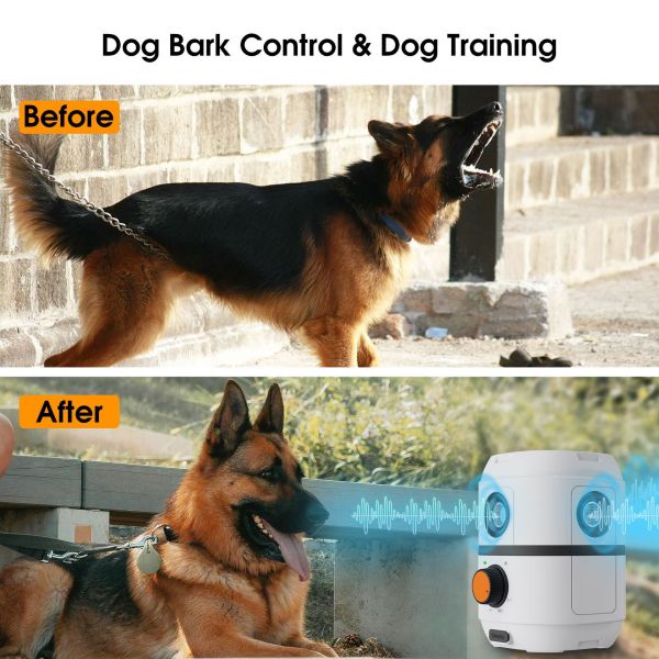 Hot Newest Design Rechargeable Ultrasonic Dog Trainer High Frequency Flash Pet Training Without Barking Plastic Material
