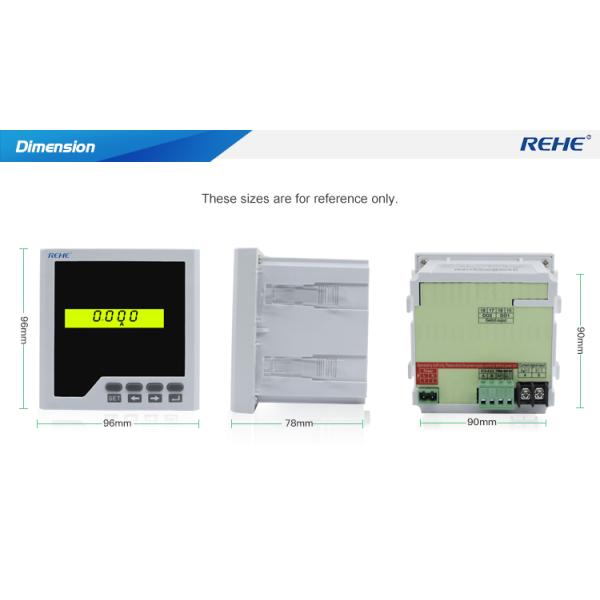 Multimeters 96*96mm Single Phase Multi- function Power Meter With RS485/ MODBUS-RTU Protocol
