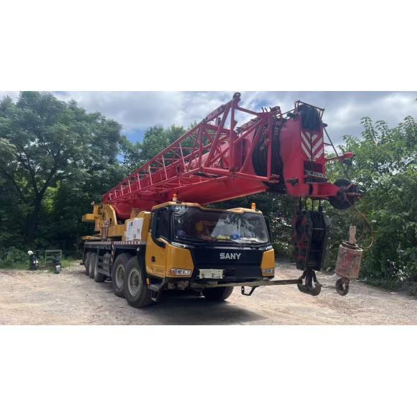 2023 SANY grúa de camión móvil de segunda mano 100T grúa de camión totalmente hidráulica usada