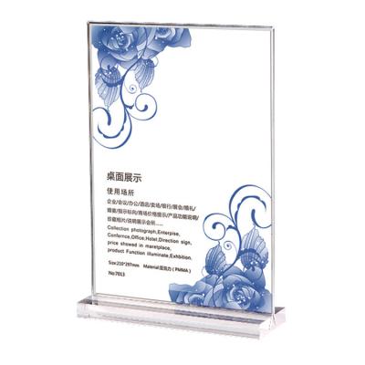 RoHS Multilayer Plastic Acrylic Sheet Plexiglass Brochure Holders Display Stand