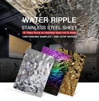 JIS a embouti la feuille d'acier inoxydable d'ondulation de l'eau pour des panneaux de plafond de murs de salle à manger