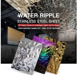 JIS проштемпелевало лист нержавеющей стали пульсации воды для панелей потолка стен столовой
