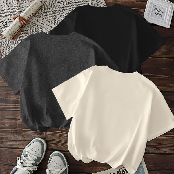 Spring Season'S Top Essential Short Sleeve Women'S Top With Regular Fit