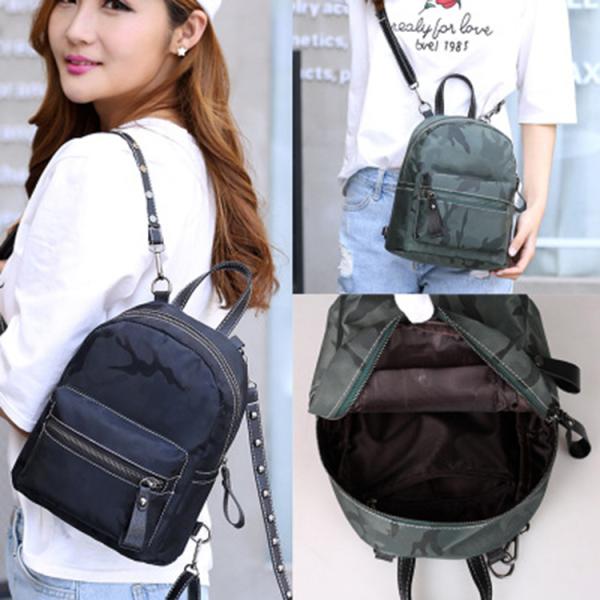 New listing ladies' bag hit color double shoulder easy matching hundred casual mini backpack Wholesale