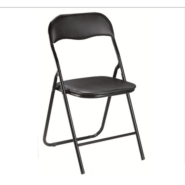 PVC Colorful chipboard Wooden Metal Furniture Iron Foldable Chair For Meeting Room