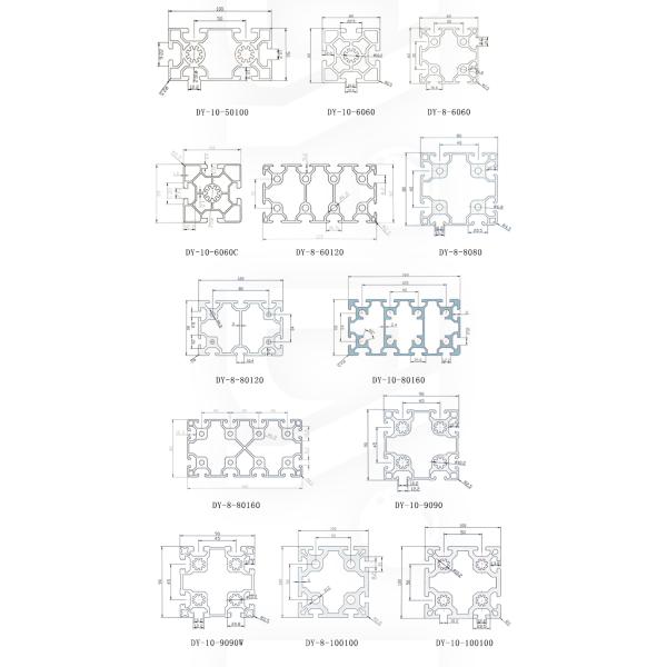 Профиль из алюминия промышленных 40X60 экструзионного алюминия