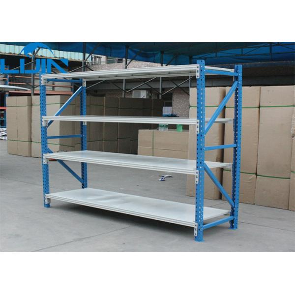 Industrial Warehouse Storage Racks Four Level 110LBS / 500kg Per Shelf