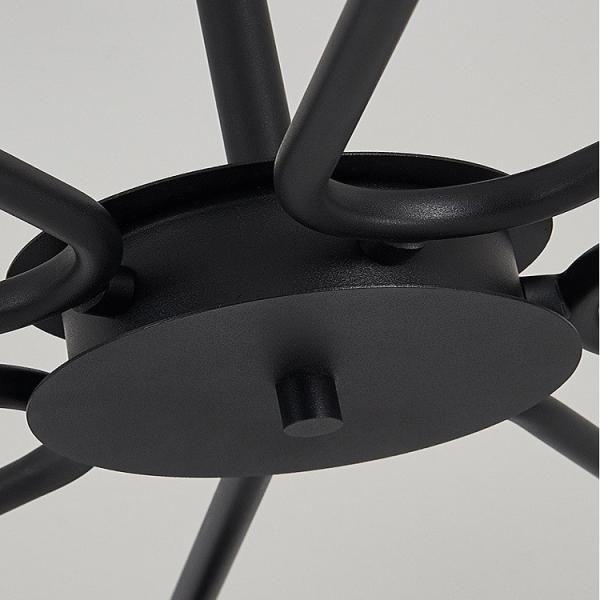 Unique Acrylic Black Aluminum Modern Pendant Light Different Shape