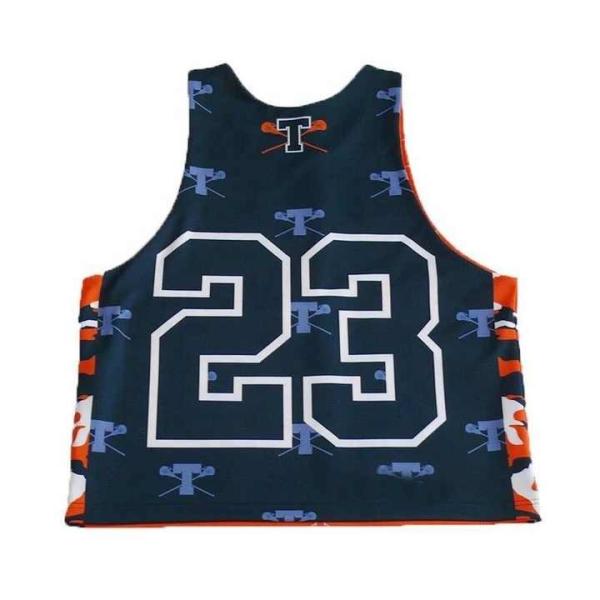 Polyester Youth Reversible Lacrosse Uniforms Washable Anti Shrink