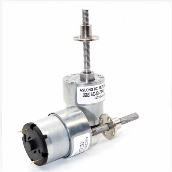 Dia 37mm Micro Metal Gear Motor M6*50 Screw Shaft With 6V 12V 24V DC Motor