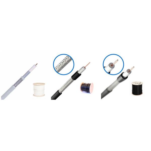 O cabo coaxial completo de 75 ohms do cobre F660 RG6 estanhou o revestimento de cobre da trança LSZH