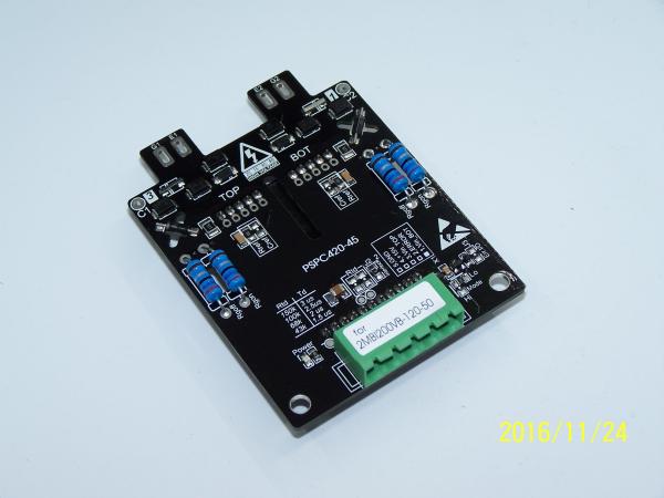 POWER-SEM IGBT Driver,PSPC420-45-5,5Pins,for (2MBI200VB-120-50),dual 200A,1200v,45mm igbt. with PSHI0420 driver core.