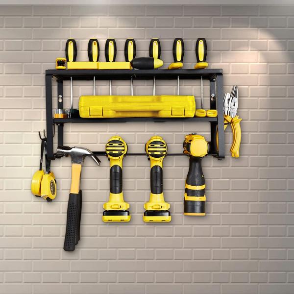 Metal Tool Shelf Garage Tool Organizers and Storage Power Tool Organizer 410*200*230mm