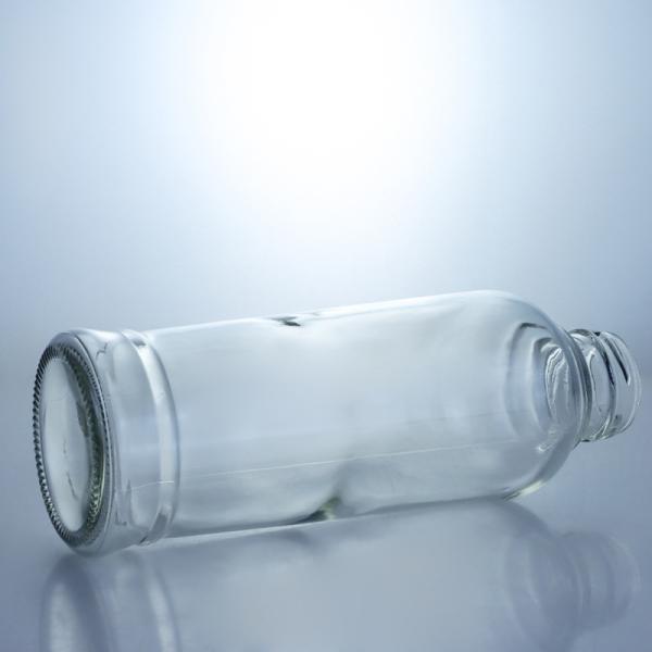 Tea Cylindrical 420ml Glass Beverage Bottles with Cork Cap and Cylindrical Shape