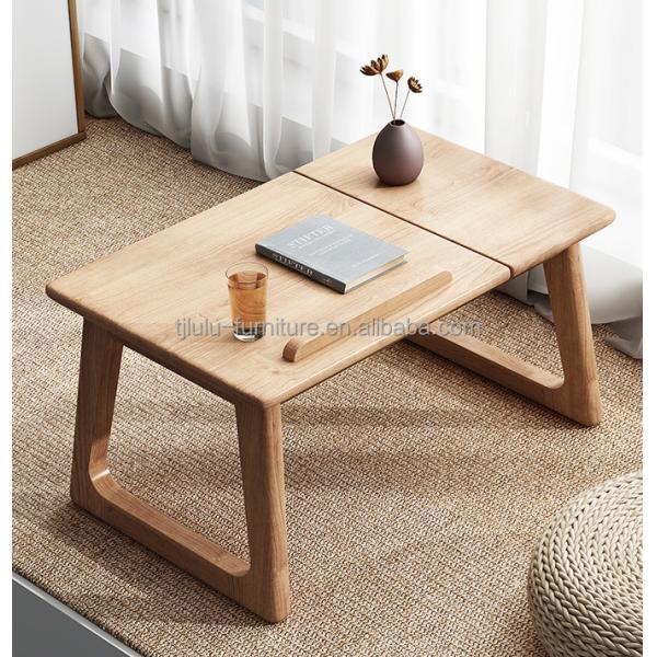 Customize Wooden Side Table for Learning and Living Room Furniture without Folded in Natural Color