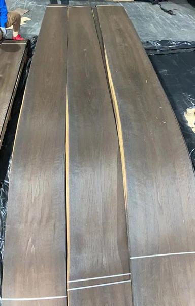 Thick 0.50mm European White Oak Veneer Panel A Grade  Smoked