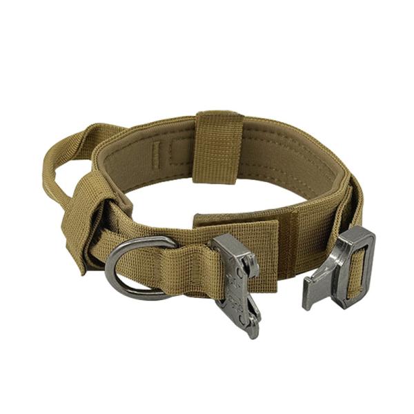 Nylon Tactical Dog Training Collar With Heavy Duty Metal Buckle
