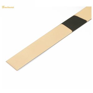 304 Stainless Steel Peel And Stick Decorative Wall Tile Trim with 3048mm Length