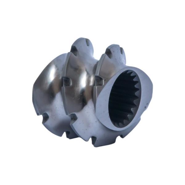 W6M5Cr4v2 Extrudeuse à double vis à mélange d'éléments de vis à revêtement en poudre pour usine alimentaire
