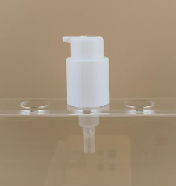 Round White Cream Pump K702-8 for Cosmetic Bottles