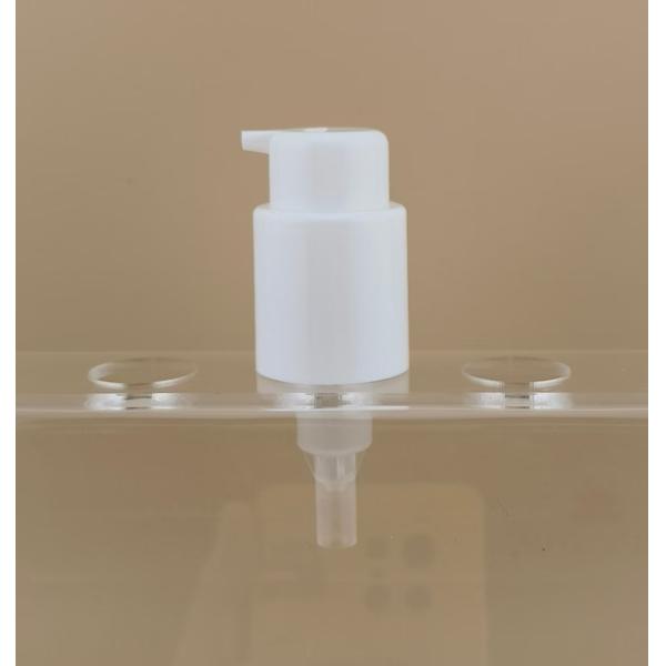 Round White Cream Pump K702-8 for Cosmetic Bottles
