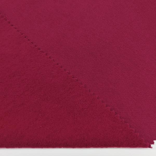 China Supplier Plain Dyed Knit CVC 3ENDS Fleece Fabric Sweatshirt Material Cotton Polyester Fleece Fabric